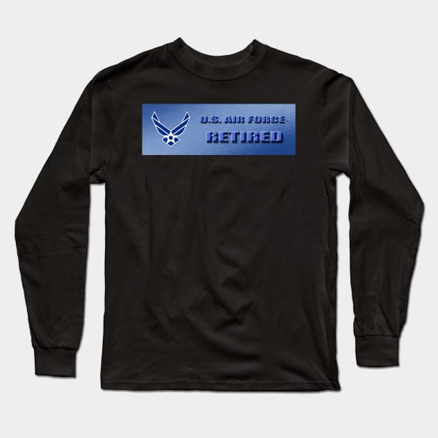 U.S. Air Force Retired Long Sleeve T-Shirt by robophoto